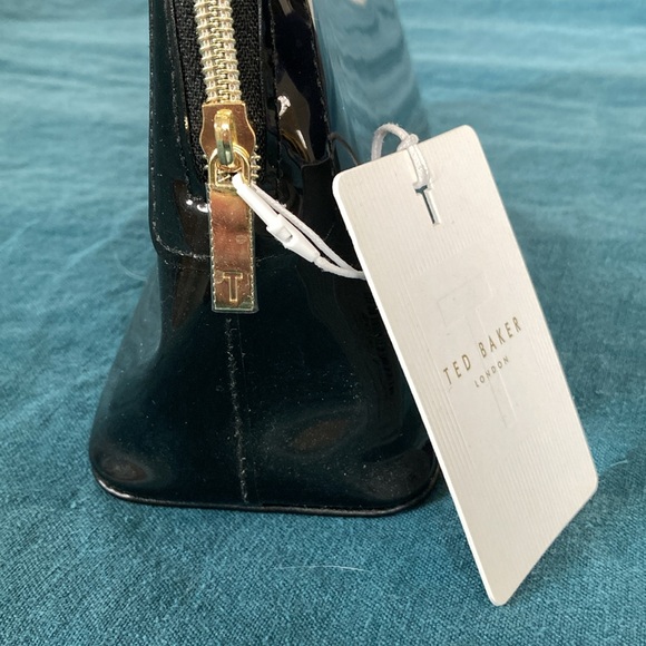 Ted Baker Black Cosmetic Bag with White Bow - Picture 4 of 5